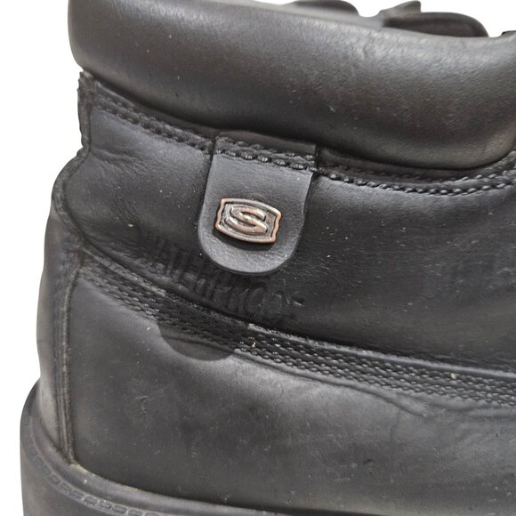 Skechers Mens Ankle High Black Waterproof Work Boots size 11.1/2 - Picture 5 of 9